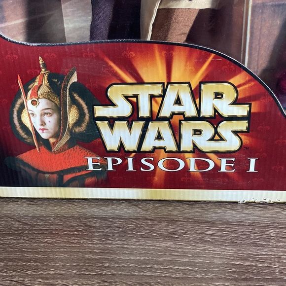 New Vintage 2000 Star Wars QUI-GON Jinn & Queen Amidala Defense of Naboo - Picture 5 of 13